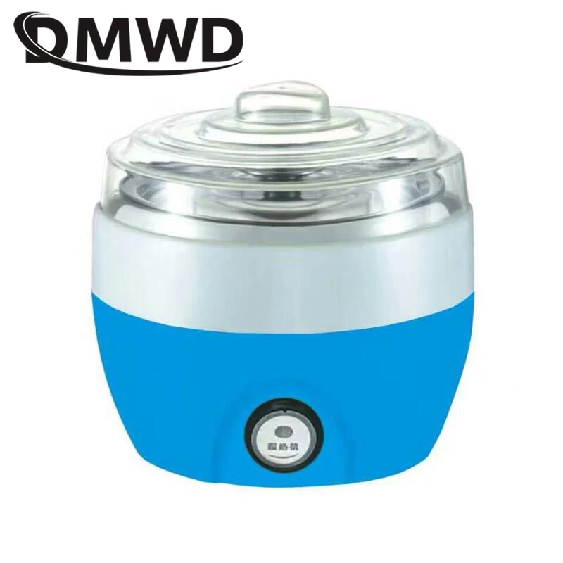 Automatic Yogurt Maker Electric Buttermilk Sour Cream Fermenter Yoghourt Machine Stainless Steel Liner Leben Container 1L EU US 2