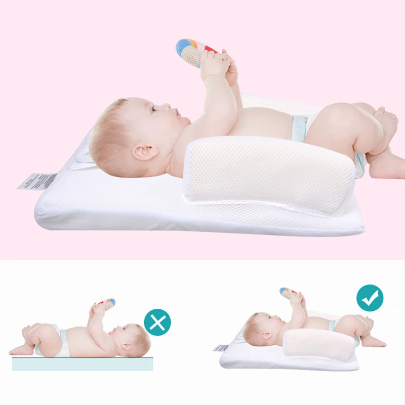 Детские подушки новый анти-ролл младенческой сна позиционер От 0 до 6 месяцев новорожденных Спящая Уход Подушка Vent сна Системы