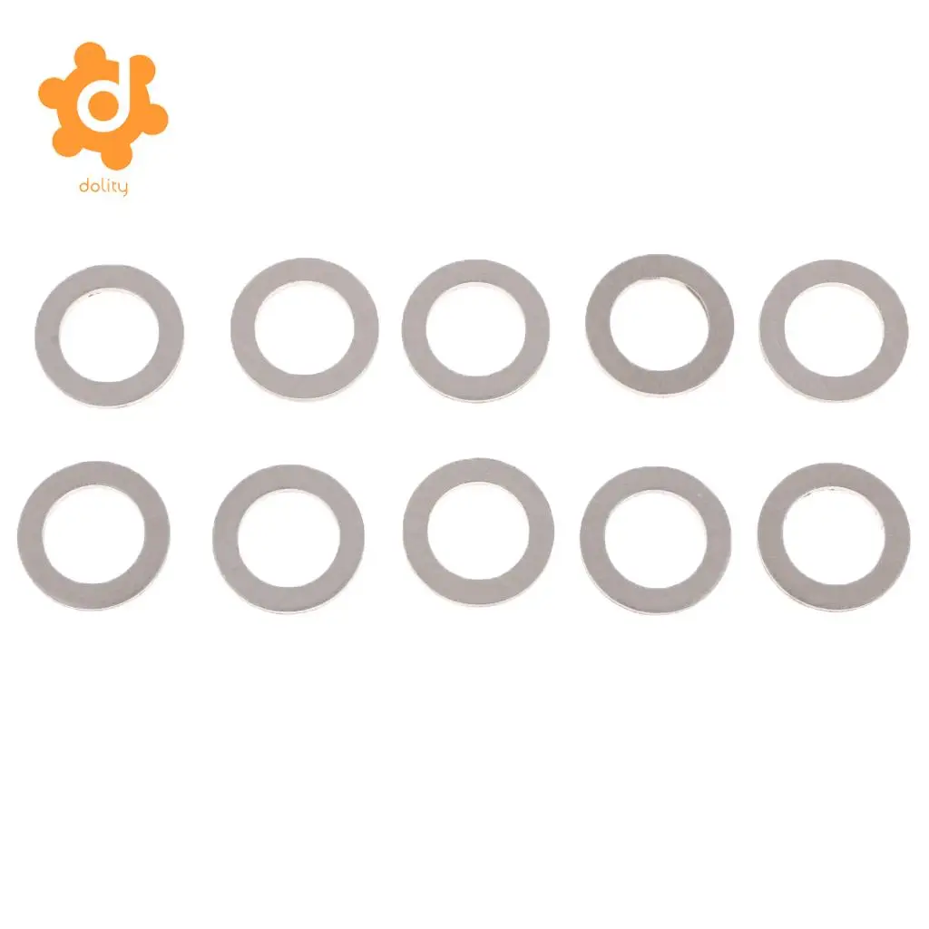 10Pcs Metal Oil Drain Plug Crush Washers Gaskets for Honda Acura Silver