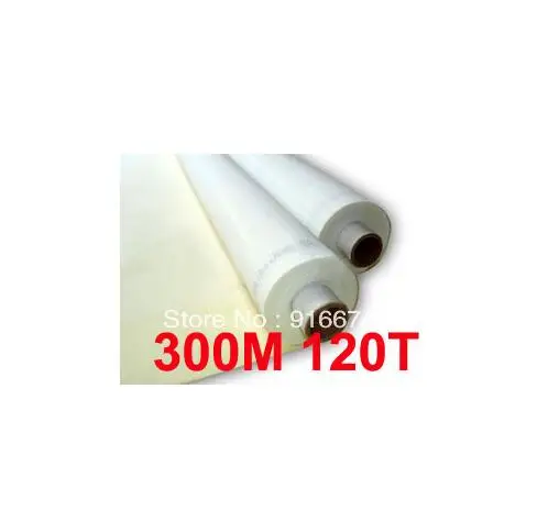 

Free shipping 5 meters 120T 300M white color polyester silk screen printing mesh 120T 127CM width