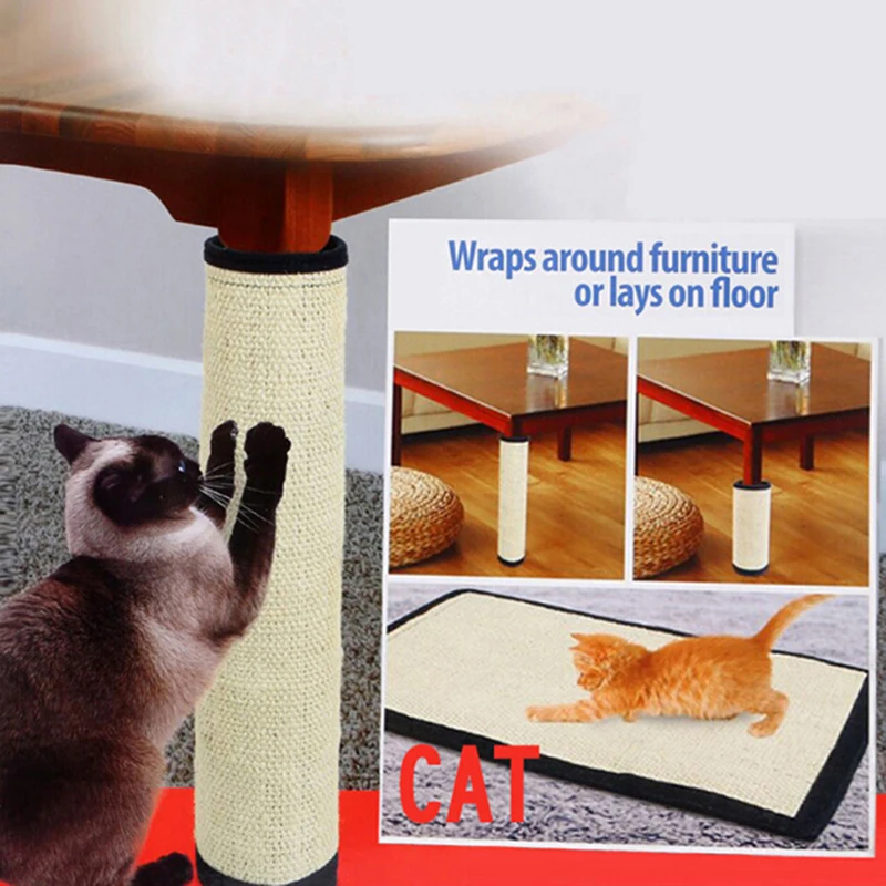 

1Pcs Cat Kitten Board Pad Corrugated Scratcher Soft Bed Mat Sisal Claws Care Toy