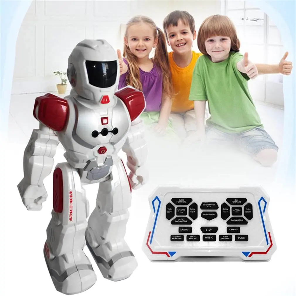 RC робот Электрический экшн танцевальные игрушки умный космический солдат