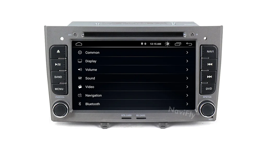 Best NaviFly Android 8.1 2din Car GPS radio stereo for Peugeot 408 Peugeot 308 308SW Car dvd player with Audio BT canbus RDS 16