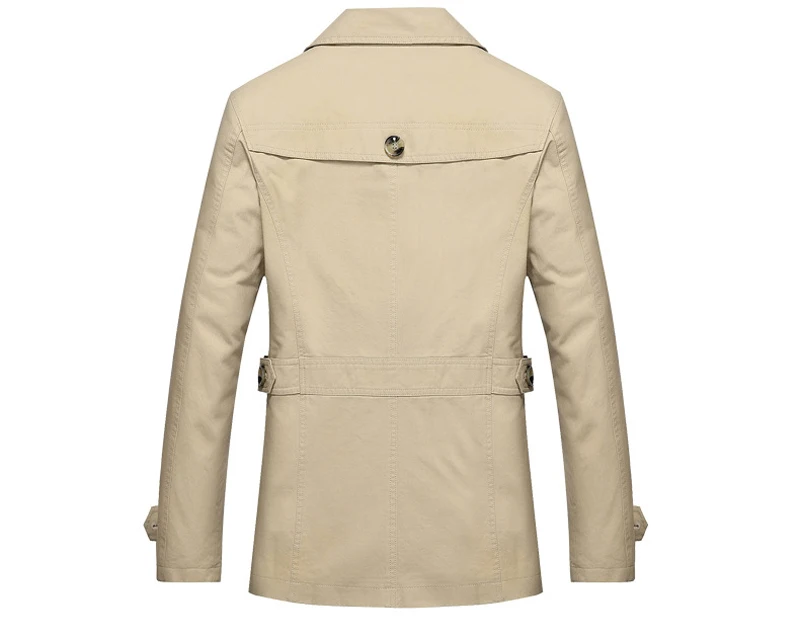 Британский модный мужской пиджак, повседневный деловой стиль, классический длинный Тренч, Мужские Простые умные куртки, большие размеры M-5XL