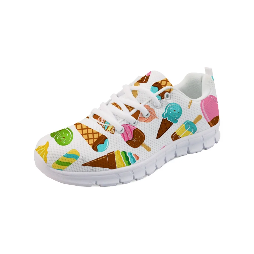 

Noisydesigns 2019 Hot Sale Sneakers for Women Casual Summer Walking Shoes Ice Cream Zapatillas Mujer Deportiva Running Shoes