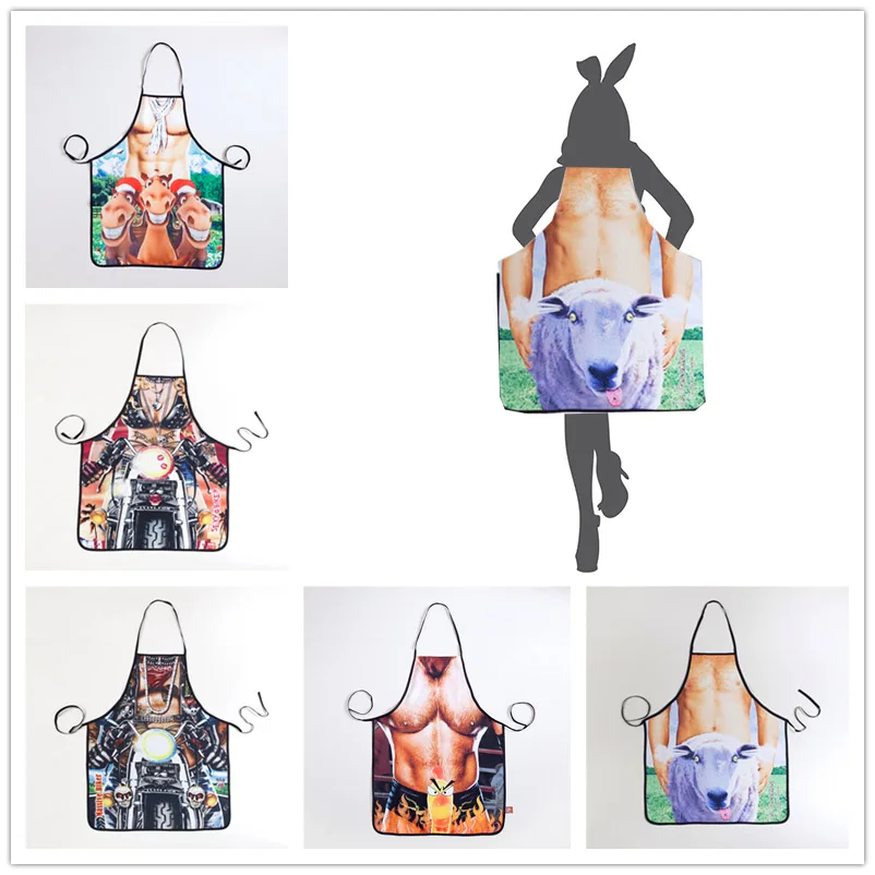

Brand New waist bit cosplay print vintage funny apron printed Bib Kitchen Cooking for man and woman cozinha