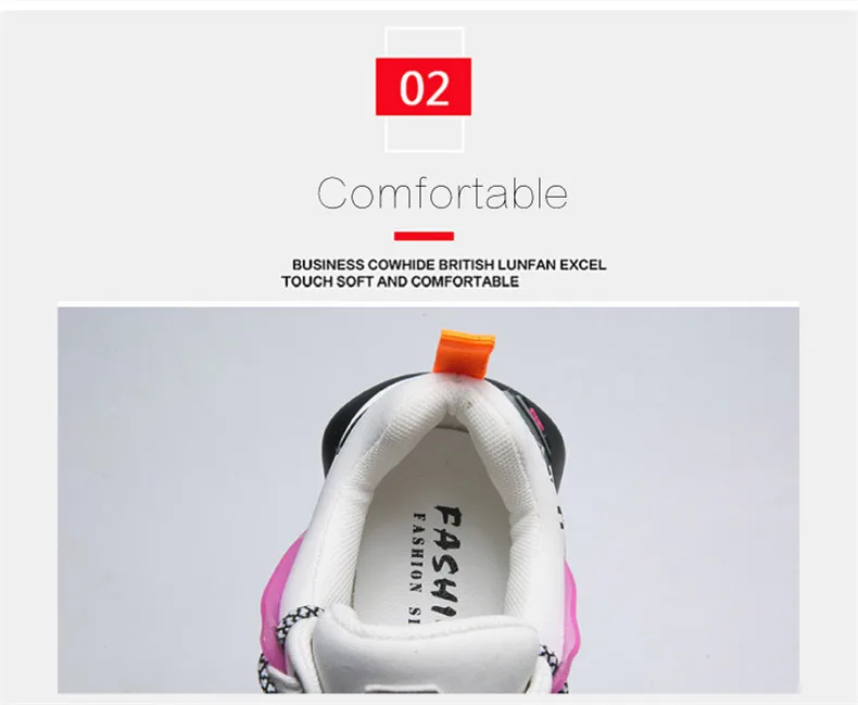 2019 New Sneakers Women 35-42 Platform White Sneakers Horsehair Shoes Casual Flats Breathable Soft Woman Chunky Shoes (4)