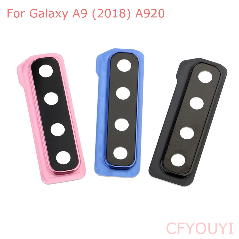 

10pcs/lot For Samsung Galaxy A9 2018 A920 New Back Camera Glass Lens Cover with Frame Holder Replacement Part
