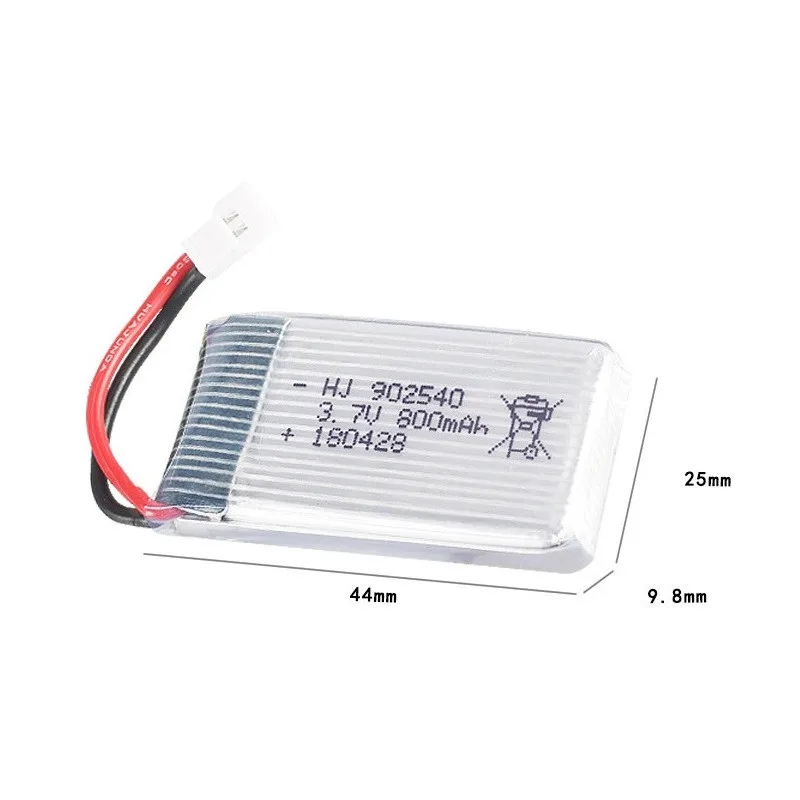 3,7 V 800 мА/ч, Батарея для Syma X5 X5C X5SC X5SW M68 X5HC X5HW X400 X800 четыре оси модель самолета 3,7 V Lipo Батарея 902540 2 шт./лот