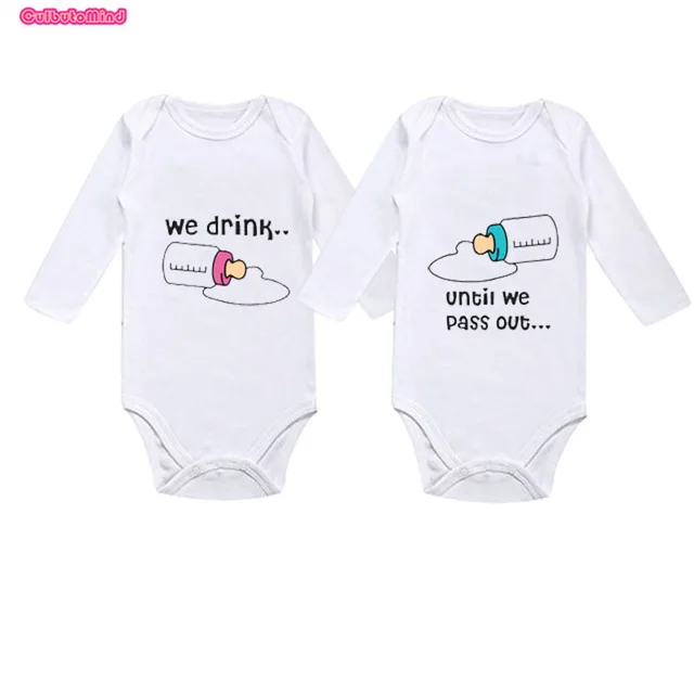 culbutomind Body per bambini gemelli ragazzi ragazze Twin vestiti unisex manica corta sì siamo gemelli no siamo identici culbutomind Body per bambini gemelli ragazzi ragazze Twin vestiti unisex manica corta sì siamo gemelli no siamo identici
