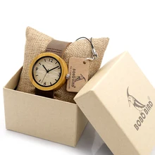 Nueva Ronda de Madera Reloj Mujeres Top Marca de Lujo de Pulsera Reloj de pulsera de Señora reloj de Cuarzo Reloj de Vestir para las Mujeres de Regalo caja