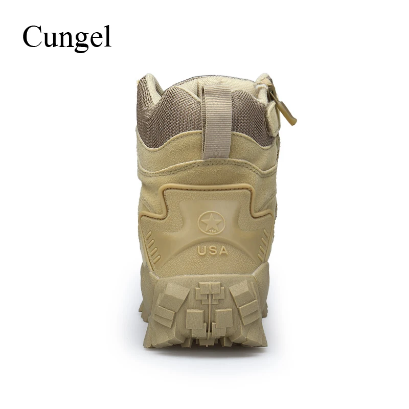 Tanie Cungel Outdoor Army buty taktyczne mężczyźni Trekking buty górskie antypoślizgowe wojskowe pustynne buty wojskowe buty wspinaczkowe