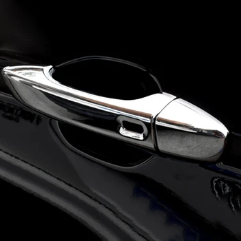 

Exterior ABS Plastic Chromed Door Handle Cover Trim For VW Passat B8 2017-2018