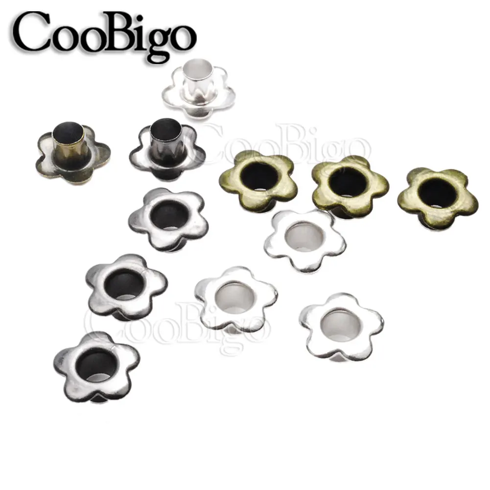 200Pcs new Metal Eyelet Grommet for Belt Bag Shoes Clothes Leather Craft WW