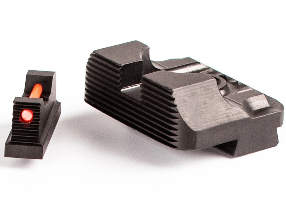Magorui .230 Fiber Optic Front Sight / Rear Combat Glock Sight v3 Black for Glock Magorui .230 Fiber Optic Front Sight / Rear Combat Glock Sight v3 Black for Glock