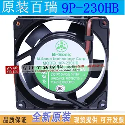 Новый BI-SONIC 9P-230HB осевой AC220V 9225 двойной шариковый подшипник вентилятор охлаждения