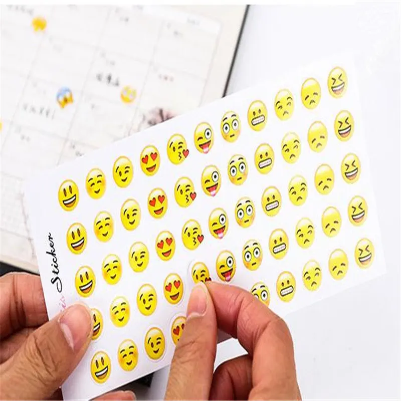 Creative Expression Marvel Kids Stickers Emoji Expression Stickers Mobile Phone Diary Decoration A Total of 12 Sticker Pack
