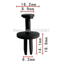 30x oem náilon para ford mercúrio # n805231s push tipo rebite retentor clip 5/8