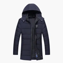 2017 New Fashion Winter Jacket Men Cotton Warm Jacket Zipper Parkas Wear Masculina Outwear Comfortable Thick Coat Size M-XXXL
