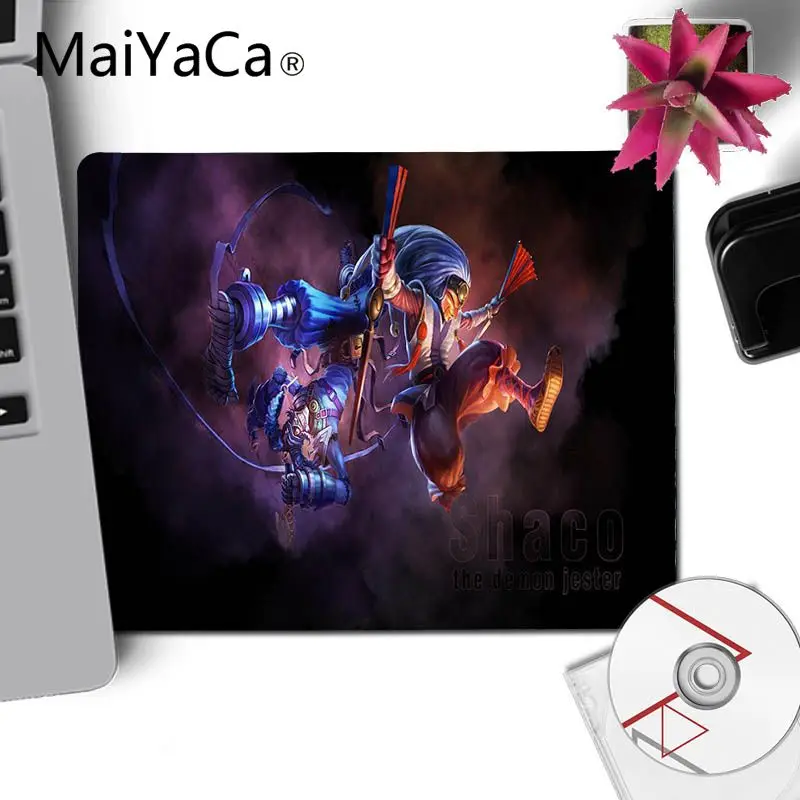 MaiYaCa хорошее использование League of Legends Shaco ноутбук коврик для мыши Гладкий блокнот для письма настольные компьютеры мат игровой коврик для