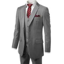 Для мужчин современные Fit 3 предмета костюм Блейзер Куртка жилет под смокинг& Брюки изготовленные по индивидуальному заказу для заказа(пальто+ Штаны+ жилет) для маленькой девочки