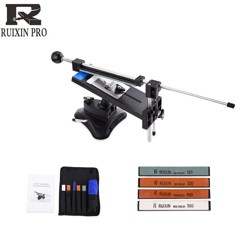 

Ruixin Pro Sharpener Kitchen Knife Grinding System Professional Pencil Apex Edge Sharpener With Whetstones