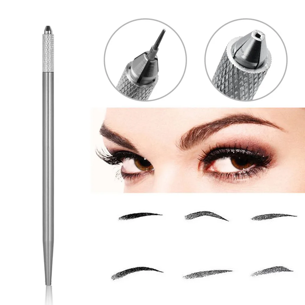 

Microblade Needle Holder 3D Microblading Manual Eyebrow Tattoo Pen for Permanent Makeup Embroidery Round Blade