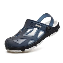 Новинка; садовые Вьетнамки; водонепроницаемая обувь; мужские быстросохнущие летние пляжные шлепанцы; водонепроницаемые прозрачные сандалии; Hombre; спортивные слипоны