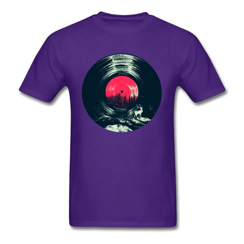 Vinyl Deer comfortable Summer/Fall 100% Cotton Crew Neck Male Tops Shirts Printed Tops & Tees Fitted Short Sleeve Tshirts Vinyl Deer purple