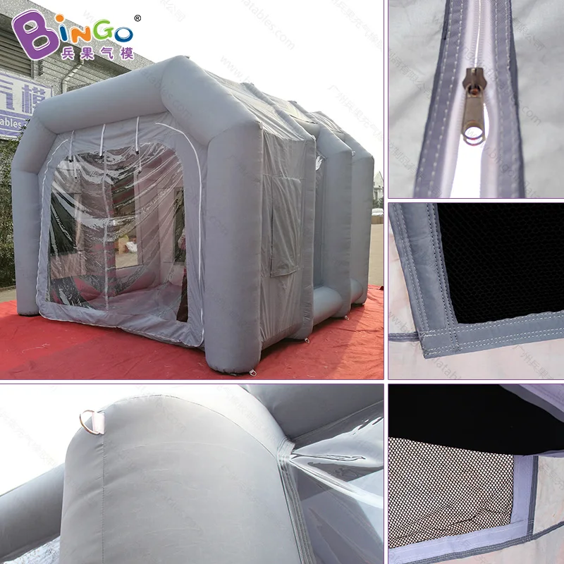  4X4X3 meters inflatable small spray booth / inflatable small paint booth / inflatable spray paint b