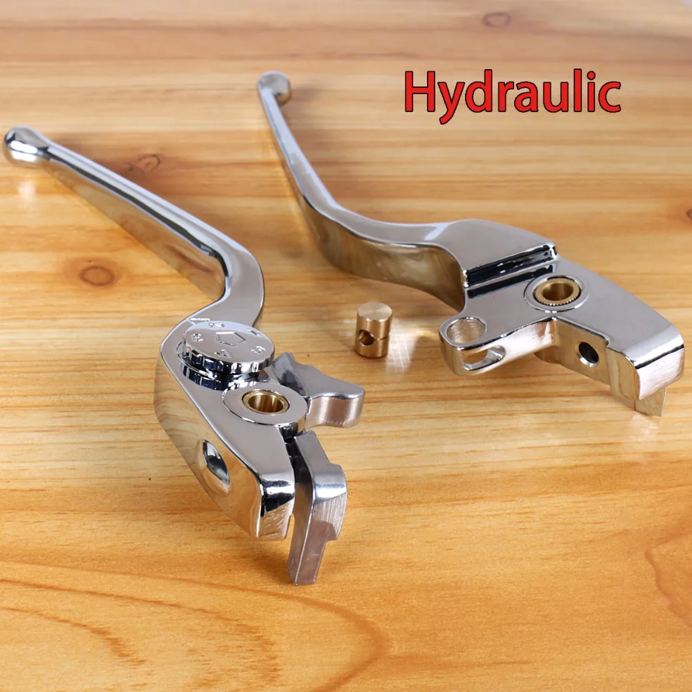 Left&right Chrome Shallow Cut Hydraulic Clutch Lever Set For Victory