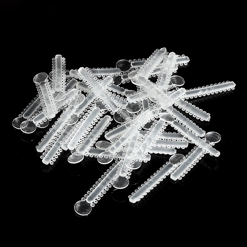 20/40 шт. зубные ортодонтические резинки серая/прозрачная/черная эластомерная