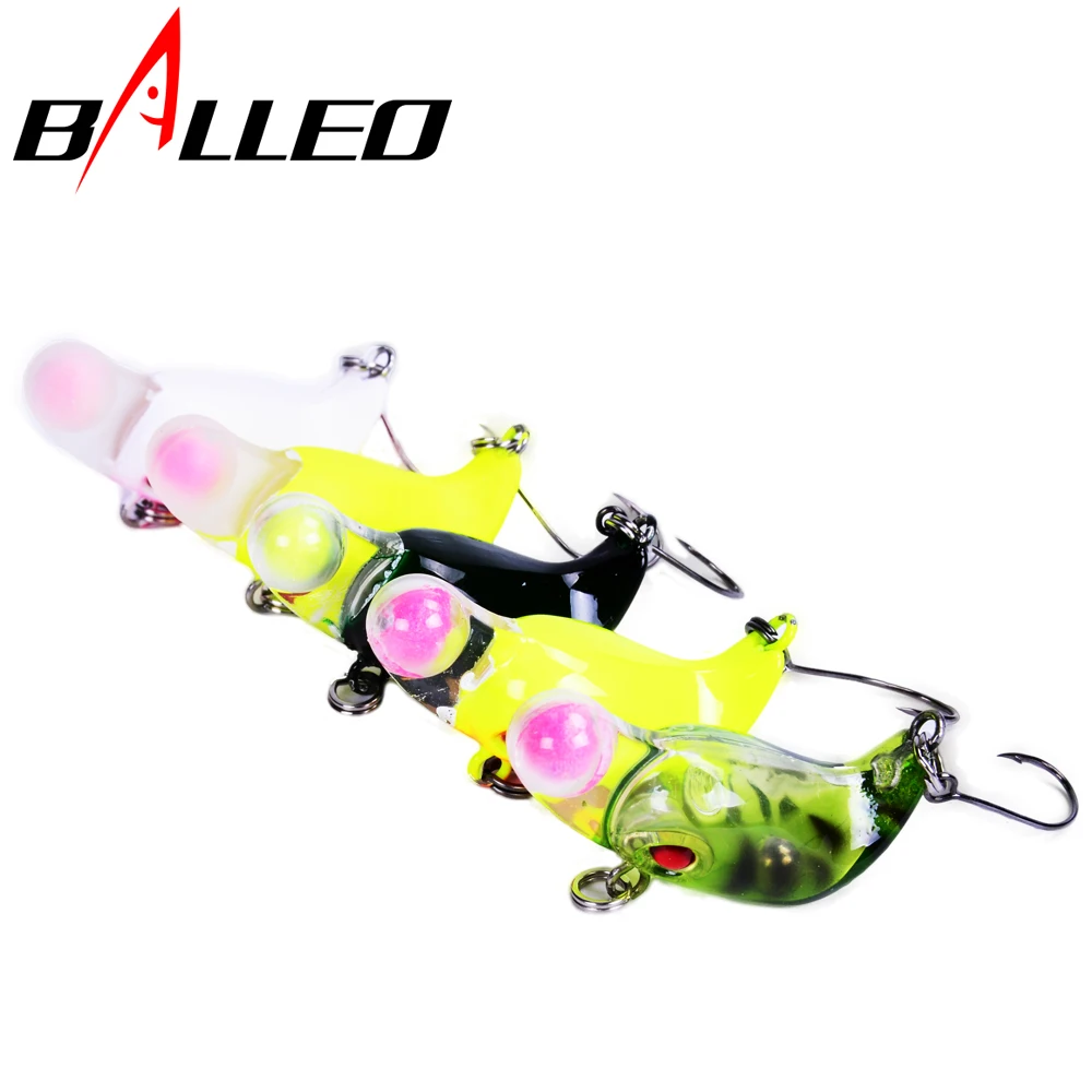 

Balleo 3g 3cm High Quality Japan Mini VIB lure Crank Bait Fishing Bait Glow Grain Size Lures Single Barbed/Barbless Hook