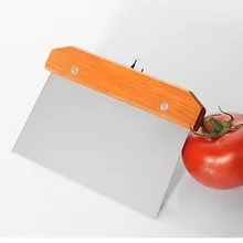 1 шт. Кондитерский Резак из нержавеющей стали для пиццы, скребок для теста, резак с деревом, кухонный измельчитель для муки, шпатели для торта, инструменты KX 158