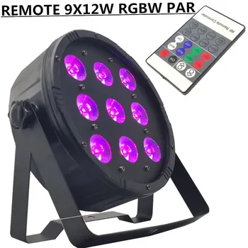 

REMOTE 9X12W RGBW LED PAR LIGHT DMX512 control disco light professional stage DJ equipment led wash light