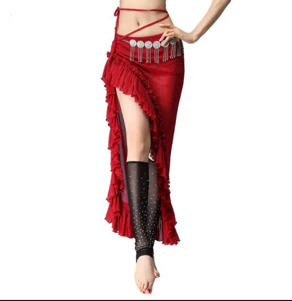 Новинка, Модный женский тренировочный костюм для танца живота, летняя сексуальная юбка для восточных танцев, 3048