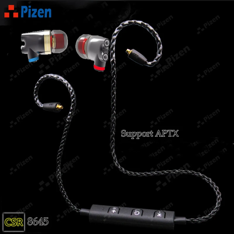 Проводные Внутриканальные наушники Pizen sздесь DT2 PLUS pro aptx bluetooth MMCX микрофонный