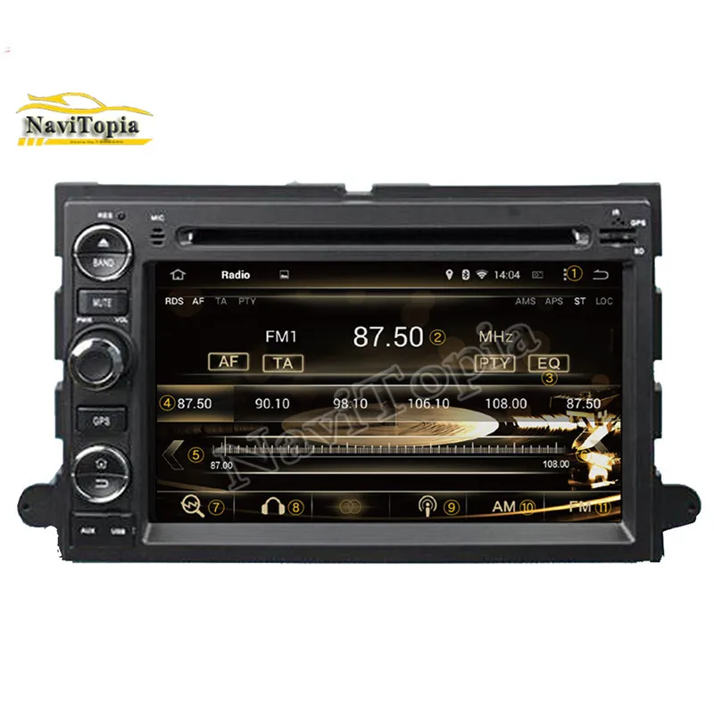 Perfect NAVITOPIA 4G RAM 32G ROM Octa Core Android 9.0 Car GPS for Ford Mercury Montego 2005-2006 for Mercury Mountaineer 2007-2009 1