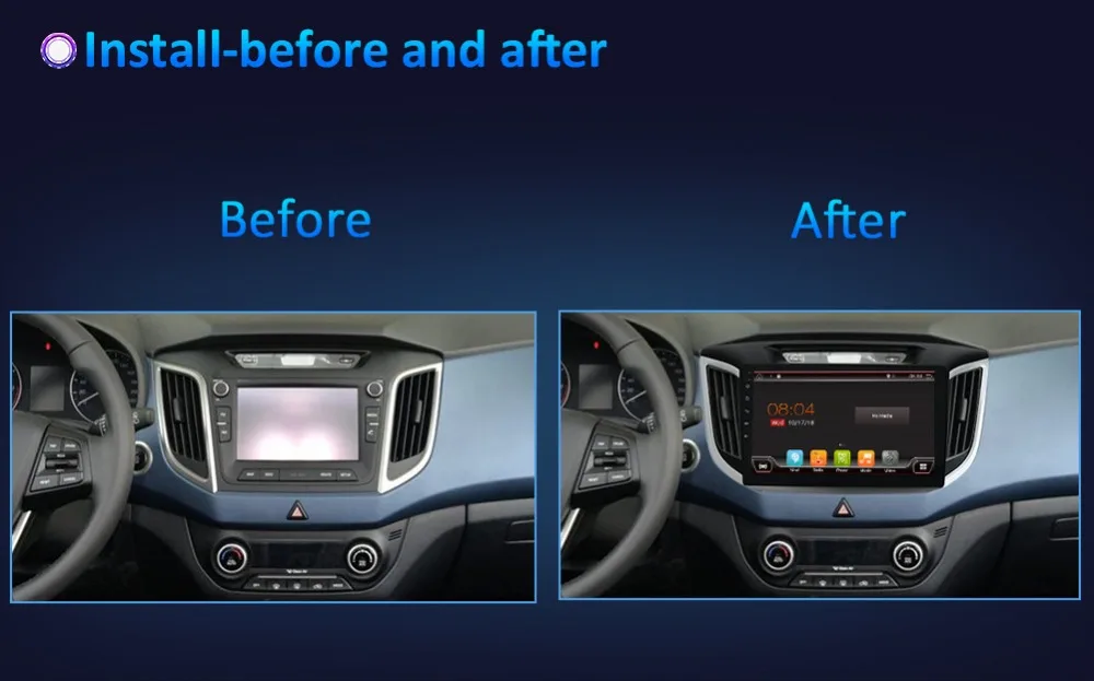 Sale Bosion Android 8 Car Radio Multimedia Video Player Navigation GPS For KIA IX25 2014 headunit gps navigation 2 din car DVD player 5