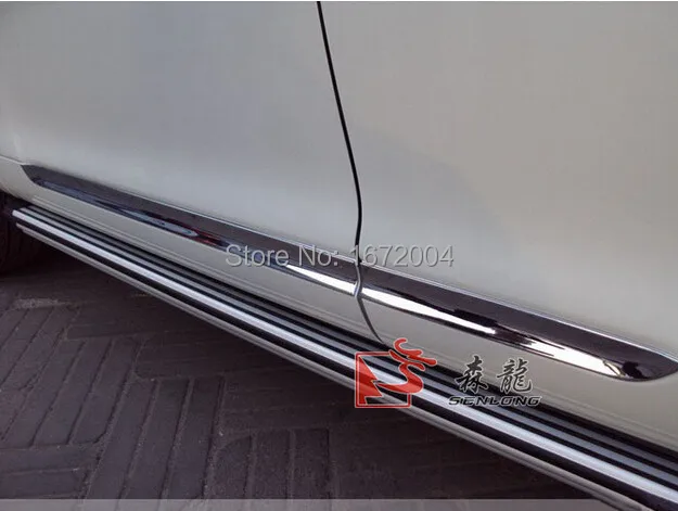 Нержавеющая сталь Средства ухода за кожей двери боковой молдинг планки для Toyota Highlander 2008-2010