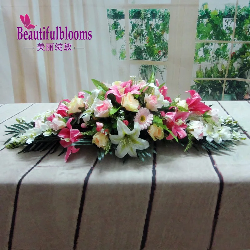 Conferencetableflowersartificialflowersetartificialflowersilk