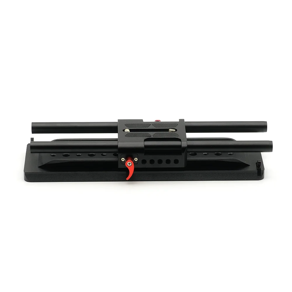 Black 15 мм Cnc алюминиевая камера Базовая пластина с Arri Стандартный ласточкин хвост штатив пластина для Dslr видеокамеры sony Nikon Canon Bmcc Ca - Цвет: Black