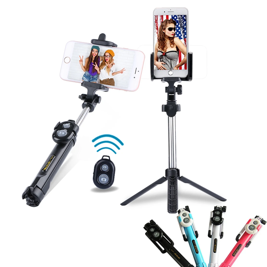 Tripod Monopod Selfie Stick Bluetooth for Xiaomi Redmi Note 7 6 5 4 Wiko Harry Tommy 3 2 6A 4X Sunny view max GO Lenny Jerry | Электроника