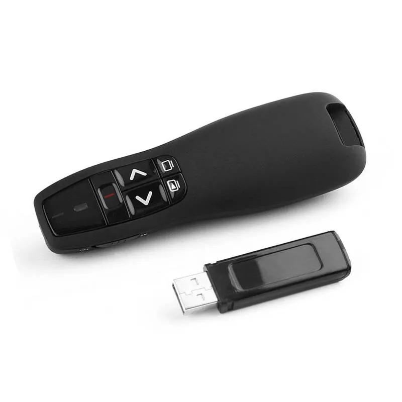 

RF 2.4GHz Wireless Presenter Presentation 50m Range USB Remote Control Powerpoint PPT Clicker CR88