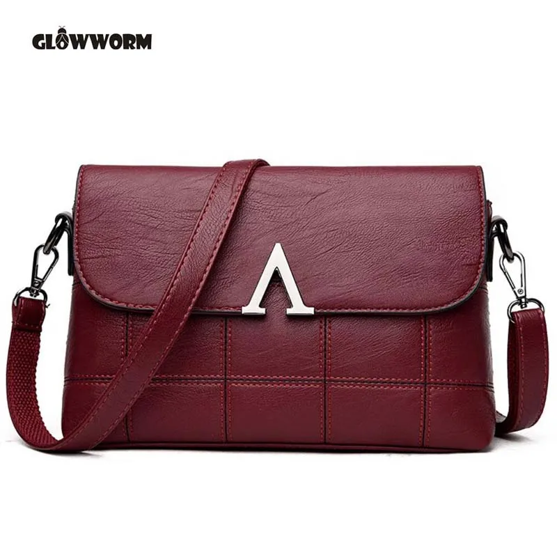 

GLOWWORM Brand Genuine Leather Bag Designer Handbags High Qualiry Single Shoulder Bag Women Messenger Crossbody Bags Tote Bolsos