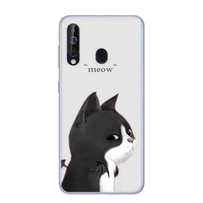 Soft TPU Case For Samsung Galaxy A60 Cases Cute Painting Silicone Phone Back Cover For Samsung A60 A 60 Back Fundas protector
