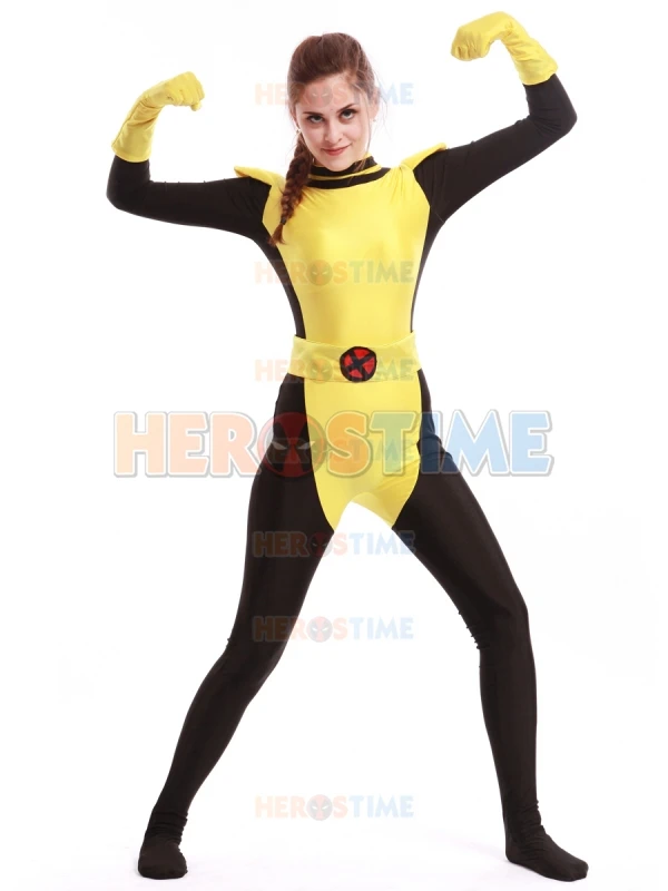 Xmen Costume Black & Yellow Xmen Kitty Pryde Super Hero Costume