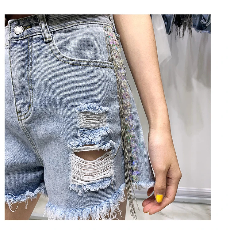 Bumpercrop джинсы с бахромой шорты женские shein байкерские высокие уличные ПВХ