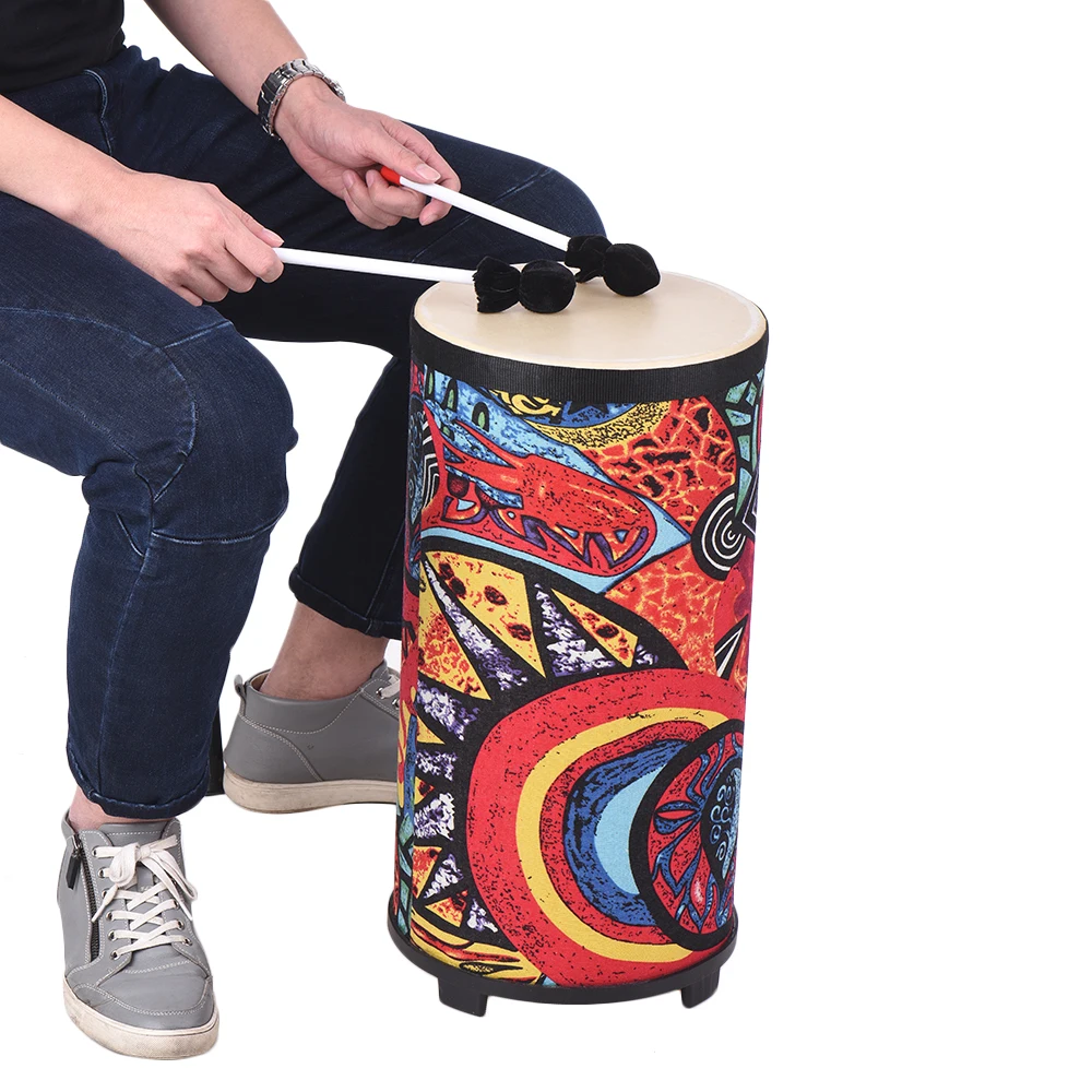 10 Inch Conga Konga Drum 3 feet Design Floor Drum with Attractive Fabric Art Surface Percussion