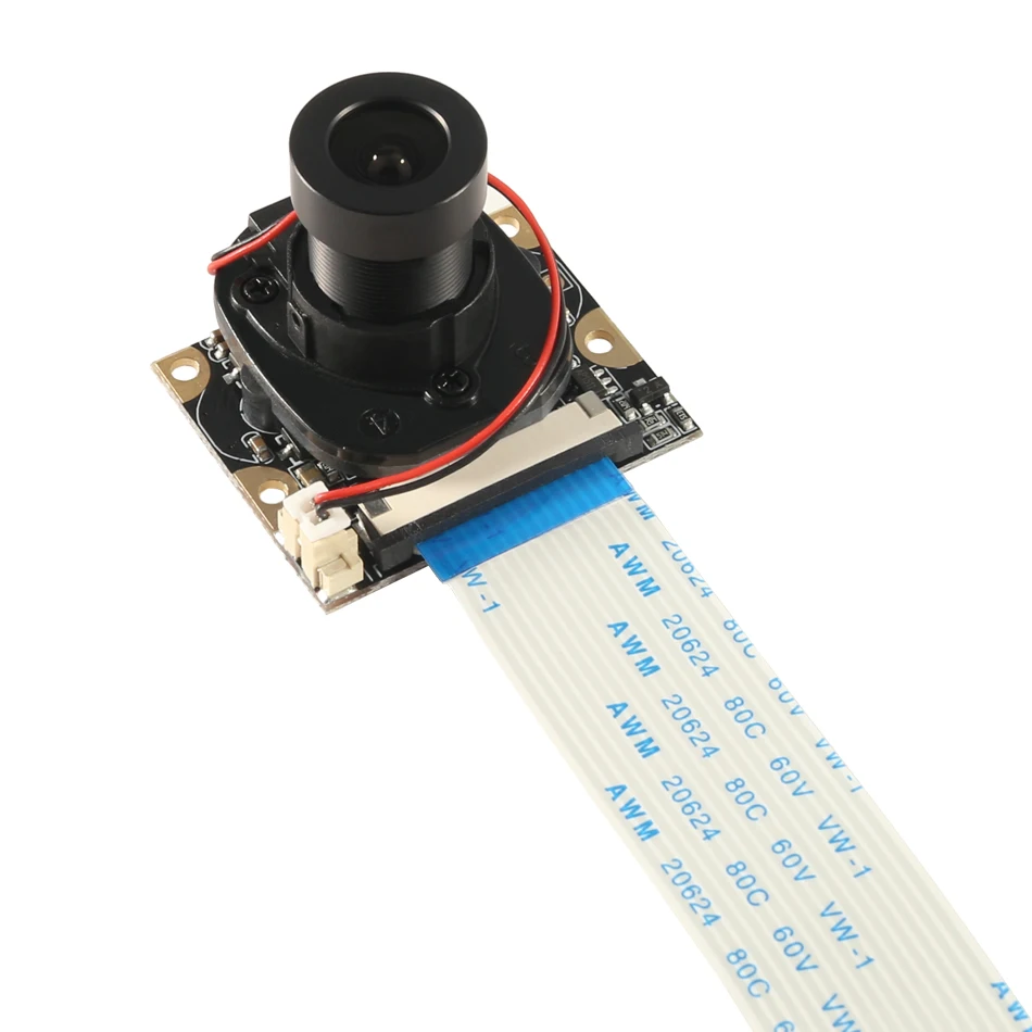 For Raspberry Pi Automatic Manual IR-CUT Night Vision Camera Adjustable-Focus 5MP HD Webcam OV5647 1080P Video with Light LED